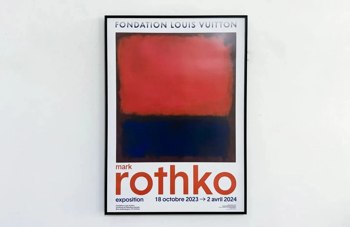 Affiche D'exposition Mark Rothko 1979 - Poster Vintage Sans Cadre, Couleurs Vives