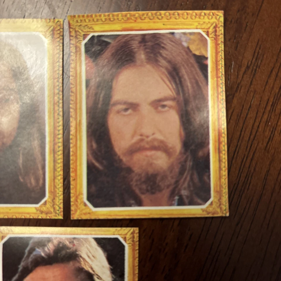 Lote de tres tarjetas 1978 Mis Favoritos Beatles Lennon Harrison Ringo raro español Foto 3 de 4