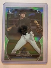 2023 Bowman Draft #BDC-18 Andrew Lindsey Chrome Lunar Glow Refractor