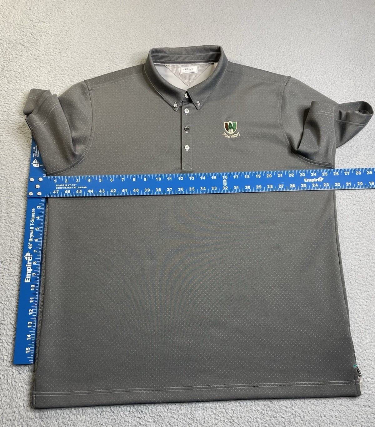 Pine Valley Golf Club adidas Polo Shirt Mens XL Gray Performance Golf thumbnail 20