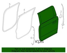 Genuine OEM BRAND NEW Ford Door Shell PL3Z-1624631-D Lt rear '21-25 F150