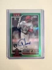 Christian Moore Chrome 2026 Green Refractor /99 Auto