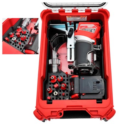 Packout Insert for Milwaukee M18 Router 2723-20 Liner Compact Organizer Tool Box