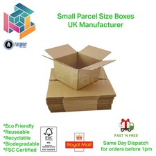 ROYAL MAIL SMALL PARCEL SIZE POSTAL CARDBOARD BOXES ALL SIZES