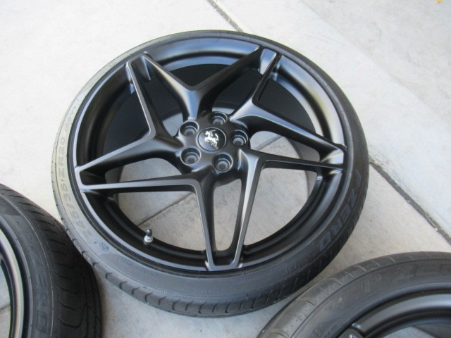 (4) Ferrari F8 Tributo oem factory 20" wheels rims genuine new satin black