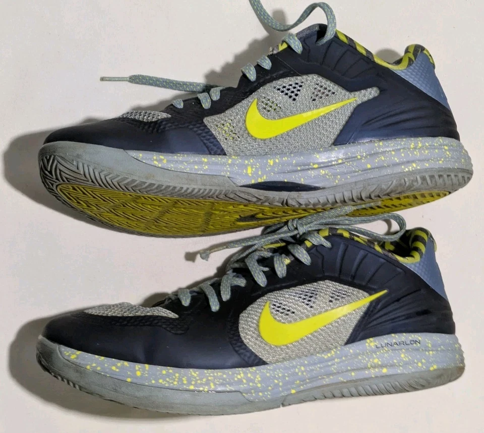 Size 11 - Nike Lunar Hypergamer Low Obsidian Cyber Speckled - Image 4 of 4