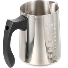 Taza de espuma jarra de café leche al vapor jarra de café café café con leche jarra artística