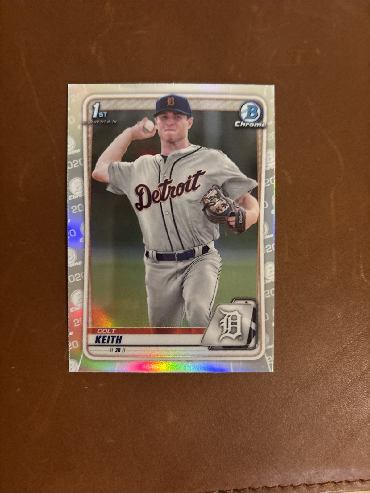 Colt Keith 1st Chrome Refractor Rookie RC 2020 Bowman Draft Card #BD-54 Tigers