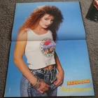 ? 1980-90s LEE AARON KING'S X DOUBLE SIDED POSTER  KERRANG CUTTING ADVERT
