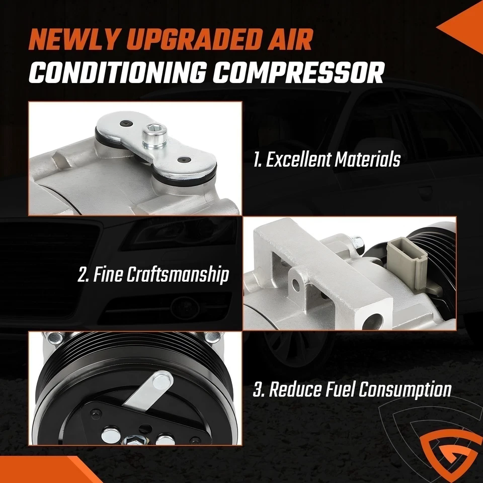 A/C AC Compressor Fit for Ford F-150 F-250 F-350 F-450 1997-2004 4.2L 4.6L/5.4L - Image 4 of 4