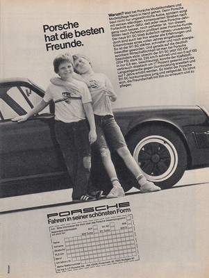 Porsche Werbung - Reklame Werbeanzeige Original-Werbung 1980 (1)