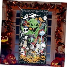 Halloween Door Cover Halloween Birthday Party Decorations for Home