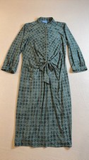 Simply Vera Vera Wang Green Patterned Midi Dress