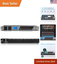 Power Conditioner, 20 Amps 10 Outlet Rack Mount Power Sequencer for Audio Equ...