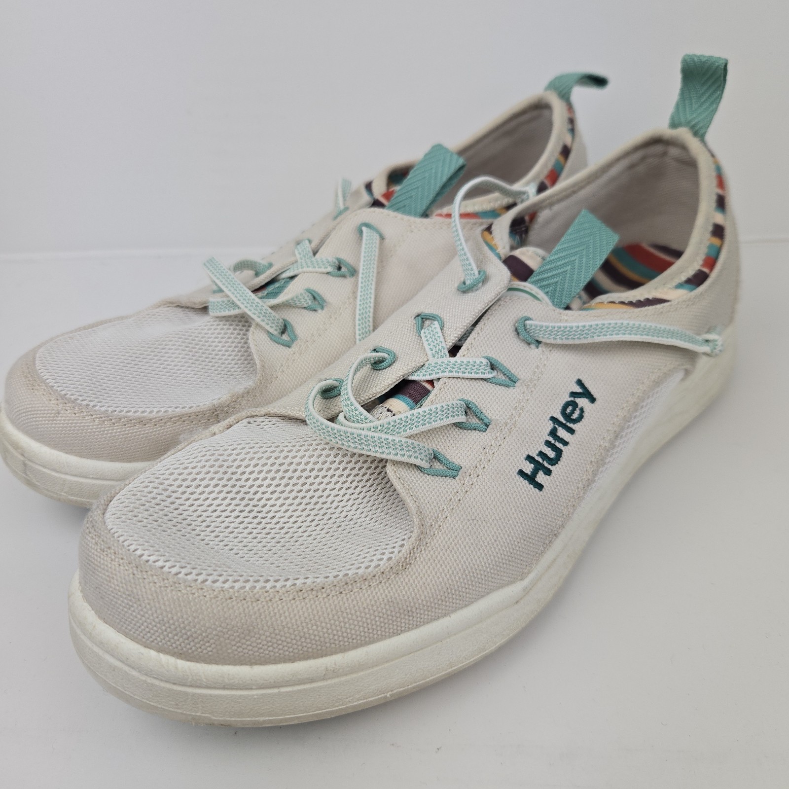 Hurley Women's Size 8.5 Castaic Bungee Sneakers Cream Ivory | eBay