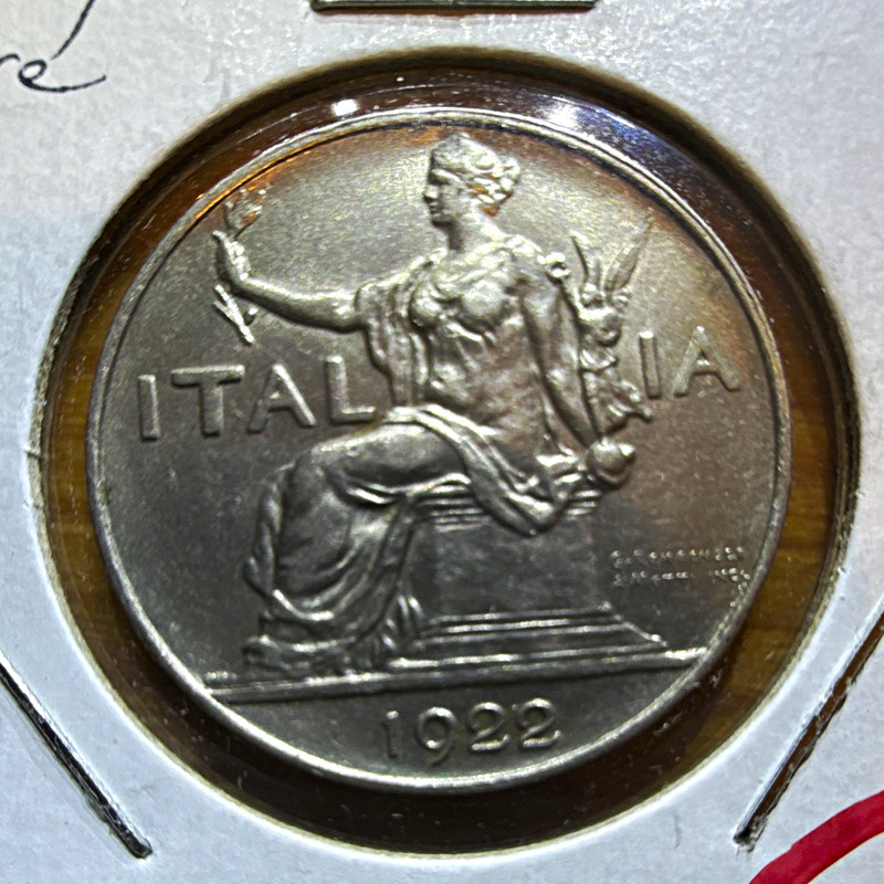 Italy 1 Lira 1922 Buono da L.1 KM#62