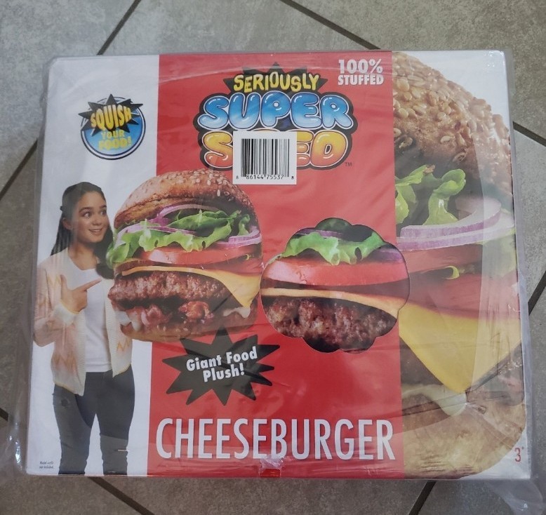 Super Plush Cheeseburger Pillow Christmas Gift