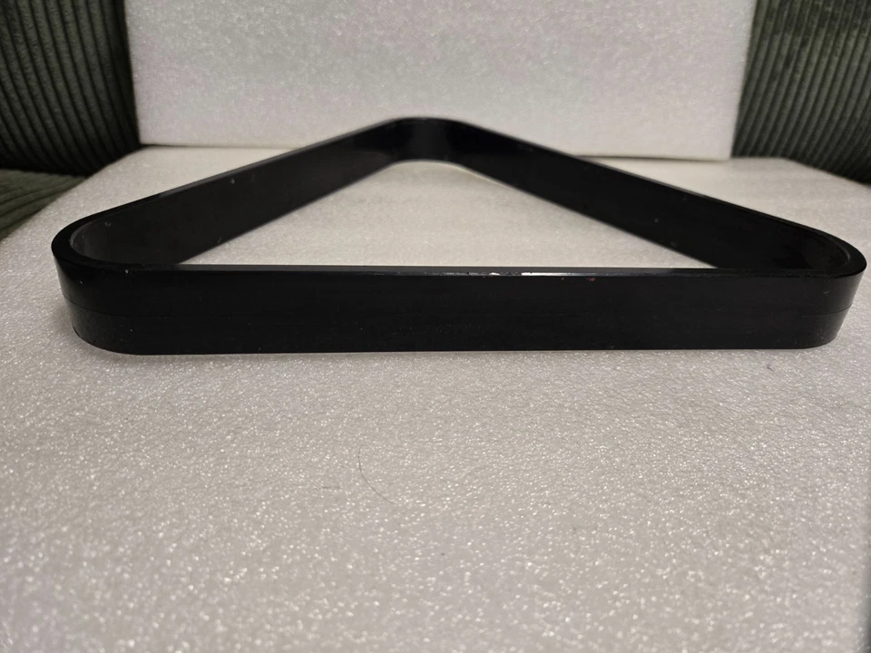 Vintage Brunswick Corporation Black Plastic Pool Billiard Triangle Ball Rack - Image 3 of 4
