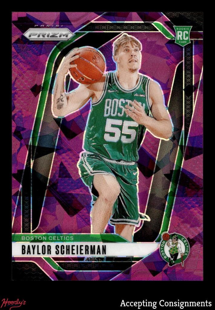 2024-25 Panini Prizm Purple Ice #236 Baylor Scheierman RC ROOKIE 039/149 CELTICS
