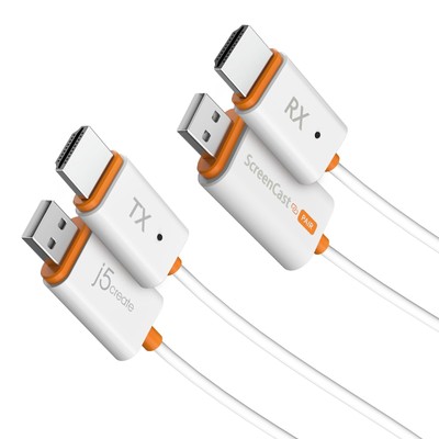 ScreenCast Mini Wireless HDMI Transmitter and Receiver, 1080p@60Hz 5G+2.4G Lo...