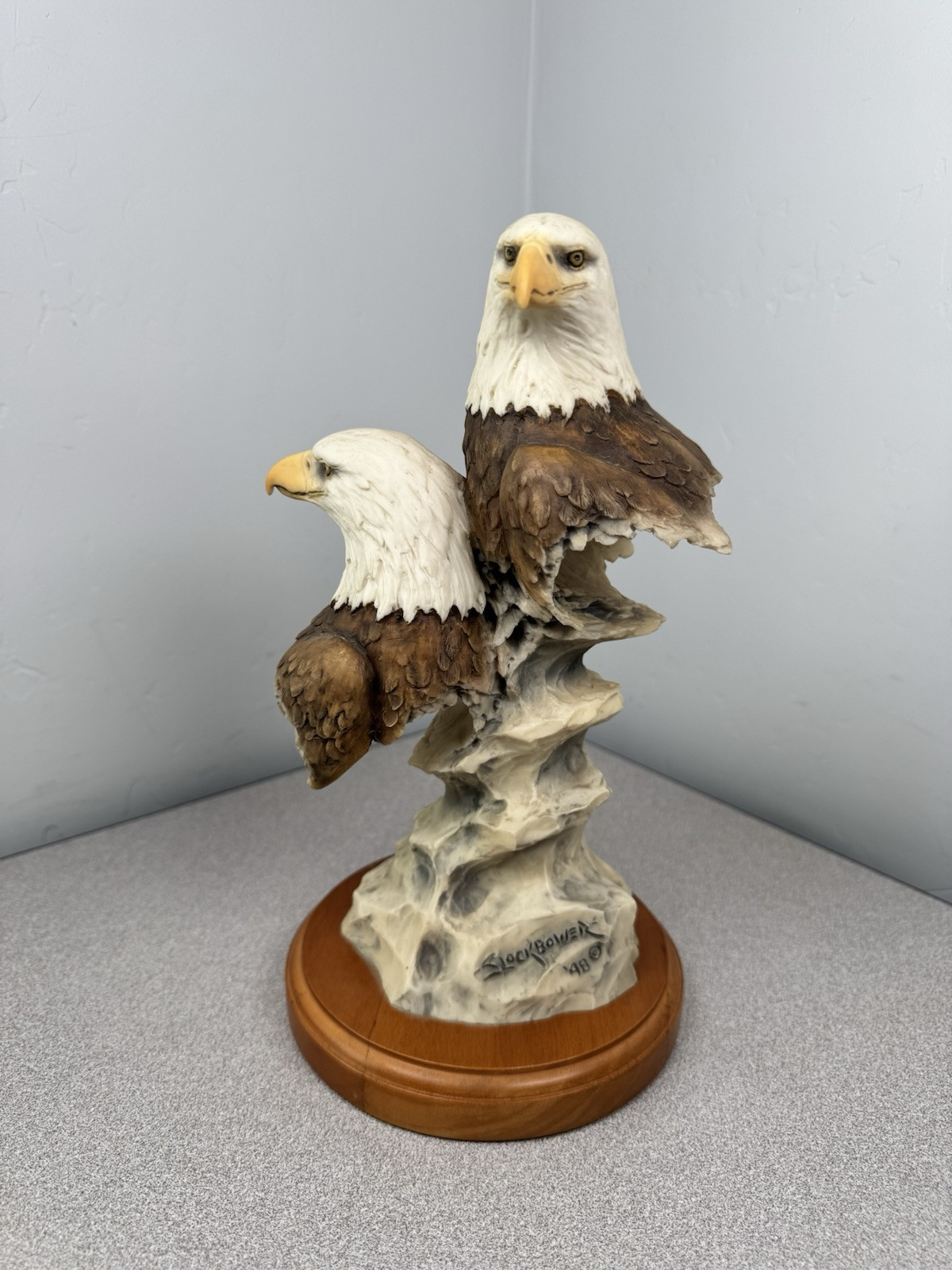 Joe Slockbower Rare Double Eagle Points of View Sculpture Mill