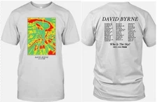 David Byrne Who Is The Sky 2025 2026 Tour T shirt