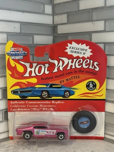 Hot Wheels Vintage Collection Tom McEwen Mongoose 1969 PINK Cuda Redlines NEW!