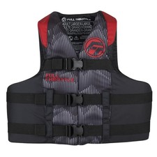 Nylon Life Jacket for Adults, Red, Sizes 2X to 4X, Safety and Comfort