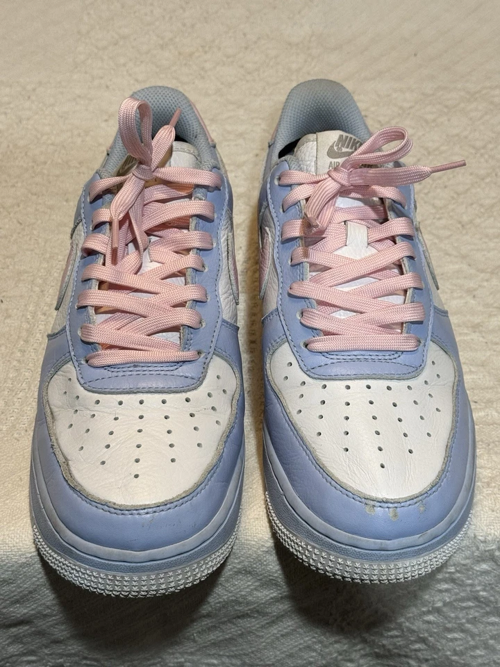 Rare Nike AIR FORCE 1 LOW By You Pink Blue DV3907-900- NO BOX” Woman’s Size 8 - Image 2 of 4