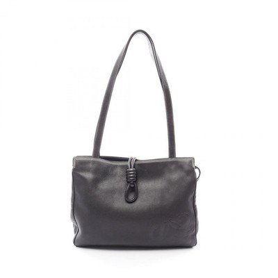 LOEWE Anagram Tote Bag Leder Schwarz Gebraucht Damen