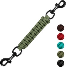 Dog Collar Safety Clip, Handmade Backup Strap for Harness, Double Ended Connecto