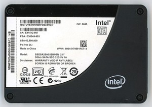 Intel X25-E Extreme 30GB SSDSA2SH032G1GN 2.5" SATA2