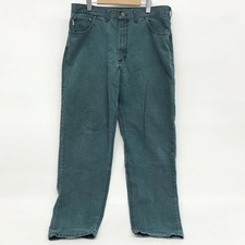 Carhartt Double Knee Duck Painter Pants Green 33x32 Workwear Used