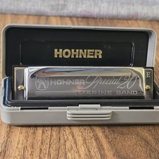 Hohner Special 20 Harmonica Key E Marine Band 10 Hole Made In Germany W/case