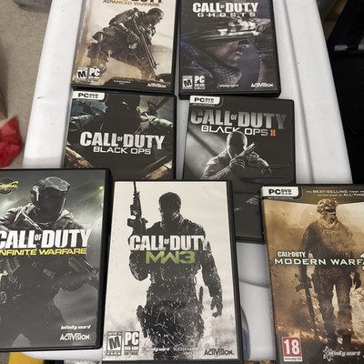Lot 7 Call Duty CoD PC Games Black ops MW 2 3 Advanced Warfare Ghosts Infinite