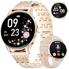 Smart Watches for Women with 1.32" AMOLED Display, Bluetooth Calling, FV22-A