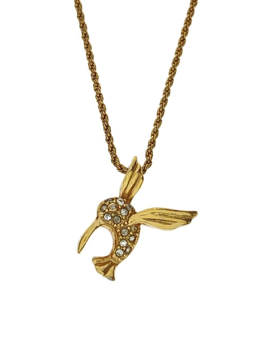 Collana Christian Dior oro zirconi donna 43 cm gioielli nuova