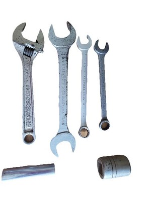 Proto Challenger Adjustable Wrench Combination Open Box End Wrench Socket Set 9