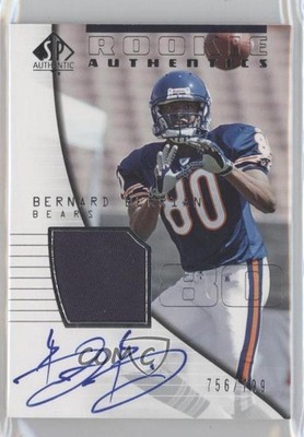 2004 SP Authentic Authentics 756/799 Bernard Berrian #188 Rookie Auto RC h3a