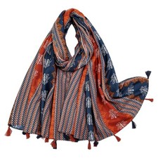 Boho Scarf for Women Lightweight Floral Printed Scarf Fall Winter Color24