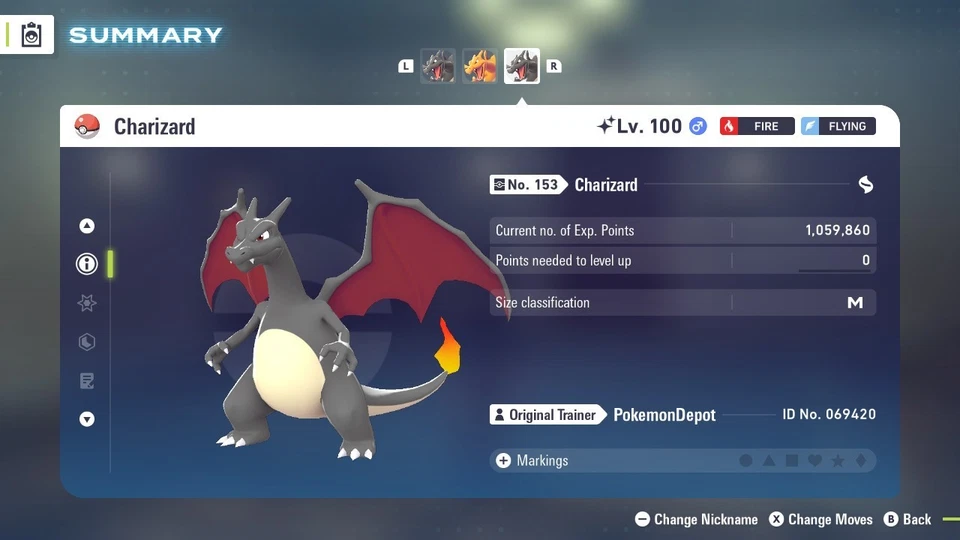 6IV Shiny Charizard Pokemon Leggende ZA *STESSO GIORNO* - Immagine 3 di 4