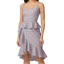 J. Crew WOMEN'S SIZE US 4 Liberty Floral Cotton Sosi Ruffle Dress