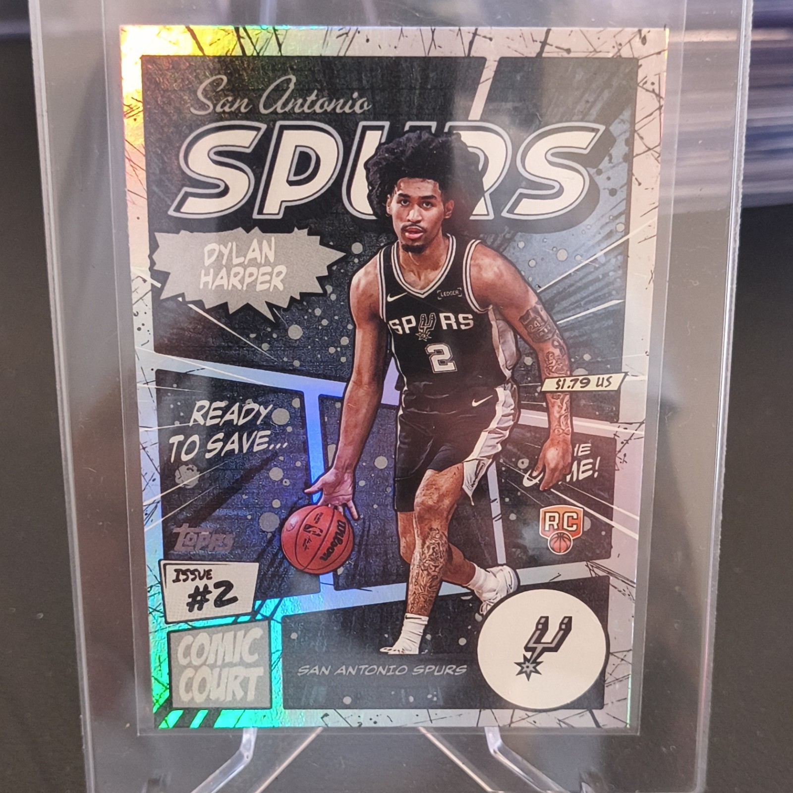 2025-26 Comic Court Dylan Harper Rookie Insert Spurs #CC-17