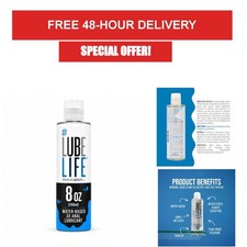 Lube Life 3X Anal Water Based Lubricant 8oz - Extra Thick  Toy Safe