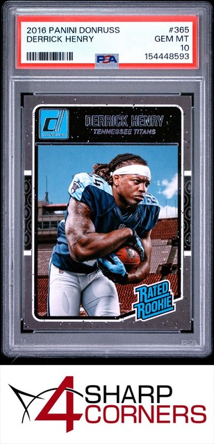 2016 Panini Donruss #365 Derrick Henry RC Rated Rookie PSA 10