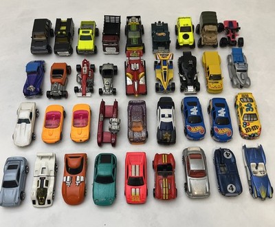 Hot Wheels Vintage Cars, Lot of 36 from 1970s-1990s, Mixed Variety
