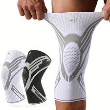 1PC Compression Knee Support Sleeve Elastic Breathable Knee Brace for Sports Gym
