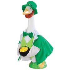 Gaggleville Lucky Leprechaun Goose Outfit, Fits Large 23" H Statue, St. Patri...