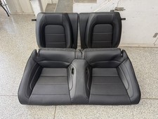 2018-2023 Ford Mustang Gt Black Leather Coupe Rear Seats Blue Stitching - Oem