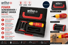 Wiha 44318 Power Pozidriv Screwdriver Impact Driver Red Yellow Battery Lithium